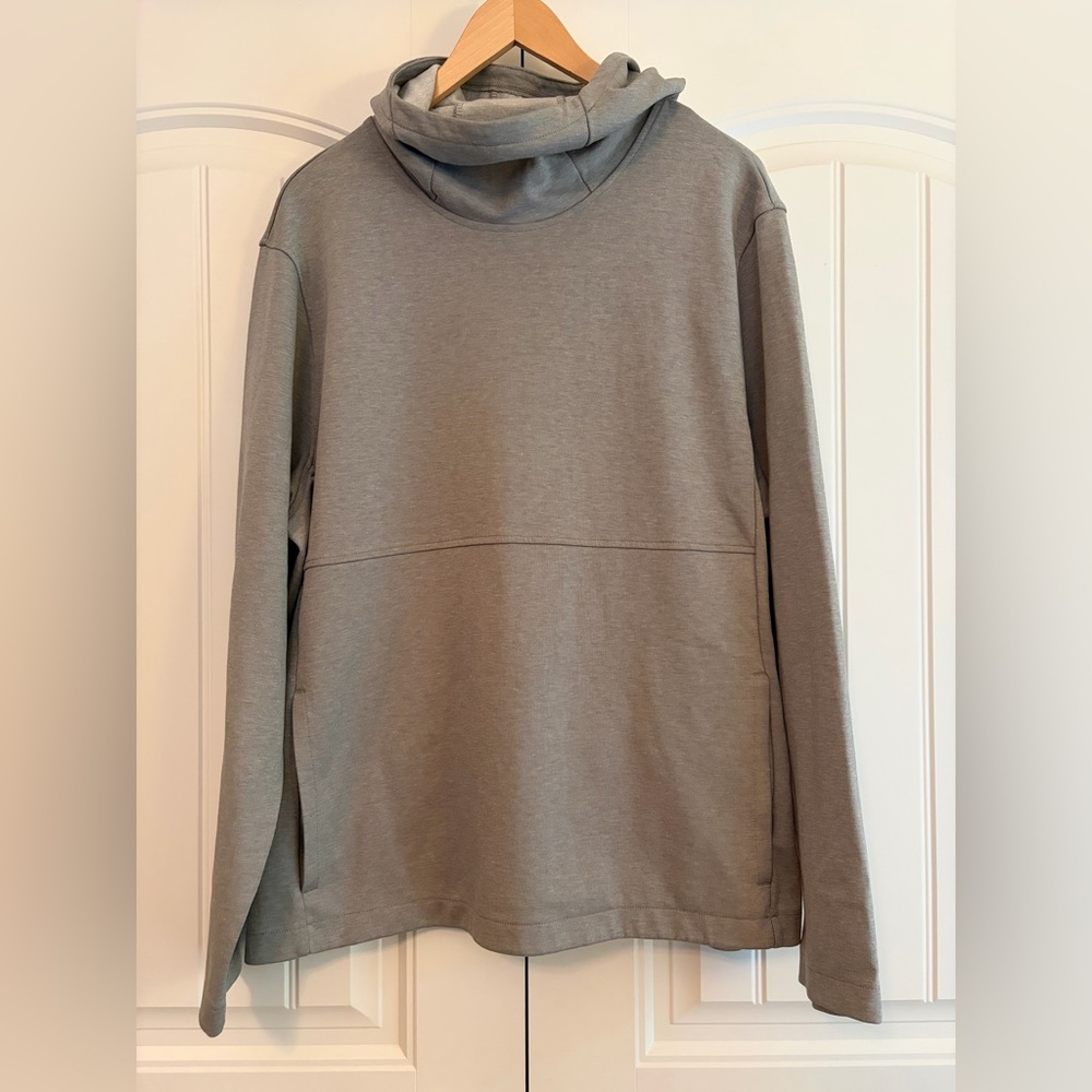 J. Crew Authentic Fleece NWOT Men's Gray Hooded Pullover Sweatshirt Size XXL